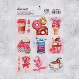 Наклейки 'Сладости' 11*15,5см, бумажные