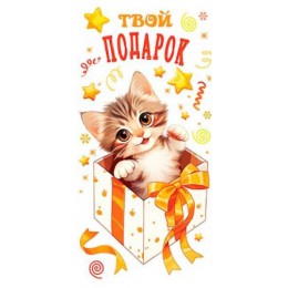 Конверт для денег 'Твой подарок', Мир Открыток