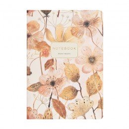 Тетрадь 40л А5 клетка 'Флора. Пастельные цветы' Bruno Visconti