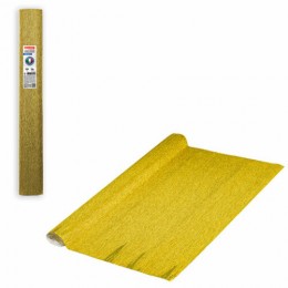 Бумага крепированная желтое золото BRAUBERG FIORE 50*250см, 140г/м2