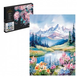 Картина по номерам 'Горный пейзаж' ФЕНИКС+, 30*40см, с акриловыми красками, холст на подрамнике