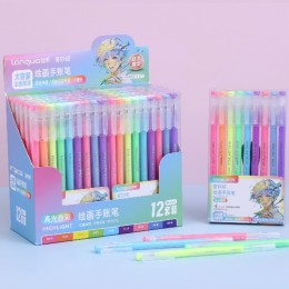 Набор гелевых ручек 9цв 0,6мм Languo Neon 'Highlight'