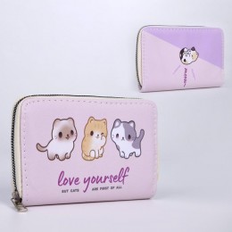 Кошелек детский 'love yourself' 15*10*2,5см, из искусственной кожи