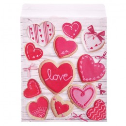 Пакет подарочный Love, 13*16 см 