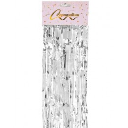 Дождик на ёлку 'Классика' 2м, серебро