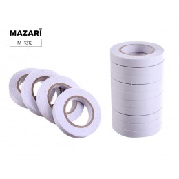 Клейкая лента 10мм*10м, двусторонняя MAZARI, EVA белая