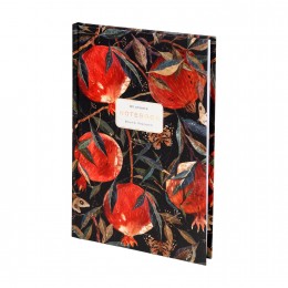 Блокнот А5 80л клетка 'Flora. Гранат' АЛЬТ, тв.обложка, сшивка