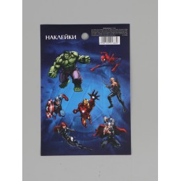 Наклейки 'Супергерои-2' 11*15,5см, бумажные