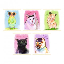 Тетрадь 48л А5 клетка 'Мемасики' ЭКСМО