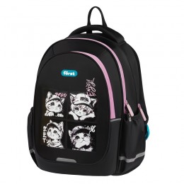 Рюкзак школьный F?rst 'Lovely Kittens' 37*29*17см, полиэстер, 3 отделения, 2 кармана