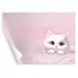 Пленка для труда 50*70см 'Белый кот' ФЕНИКС+, 130мкм, ПВХ