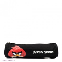 Пенал-косметичка 22x7,5см 'Angry Birds', круглый, полиэстер, CENTRUM